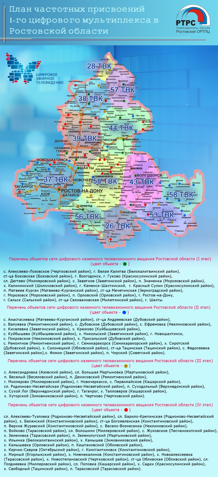 Карта ртрс ростовской области